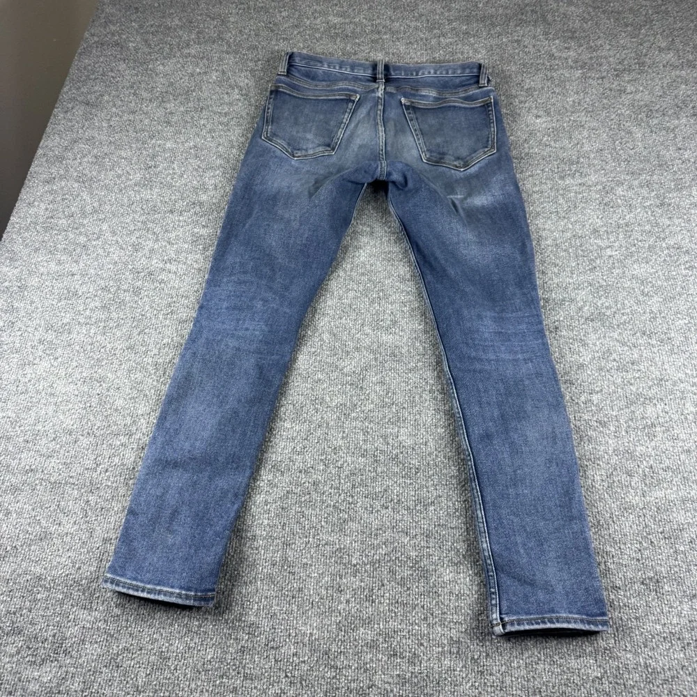 Banana Republic Legacy Jeans Mens 30x30 Blue Skinny Slim Dark Wash Stretch Denim